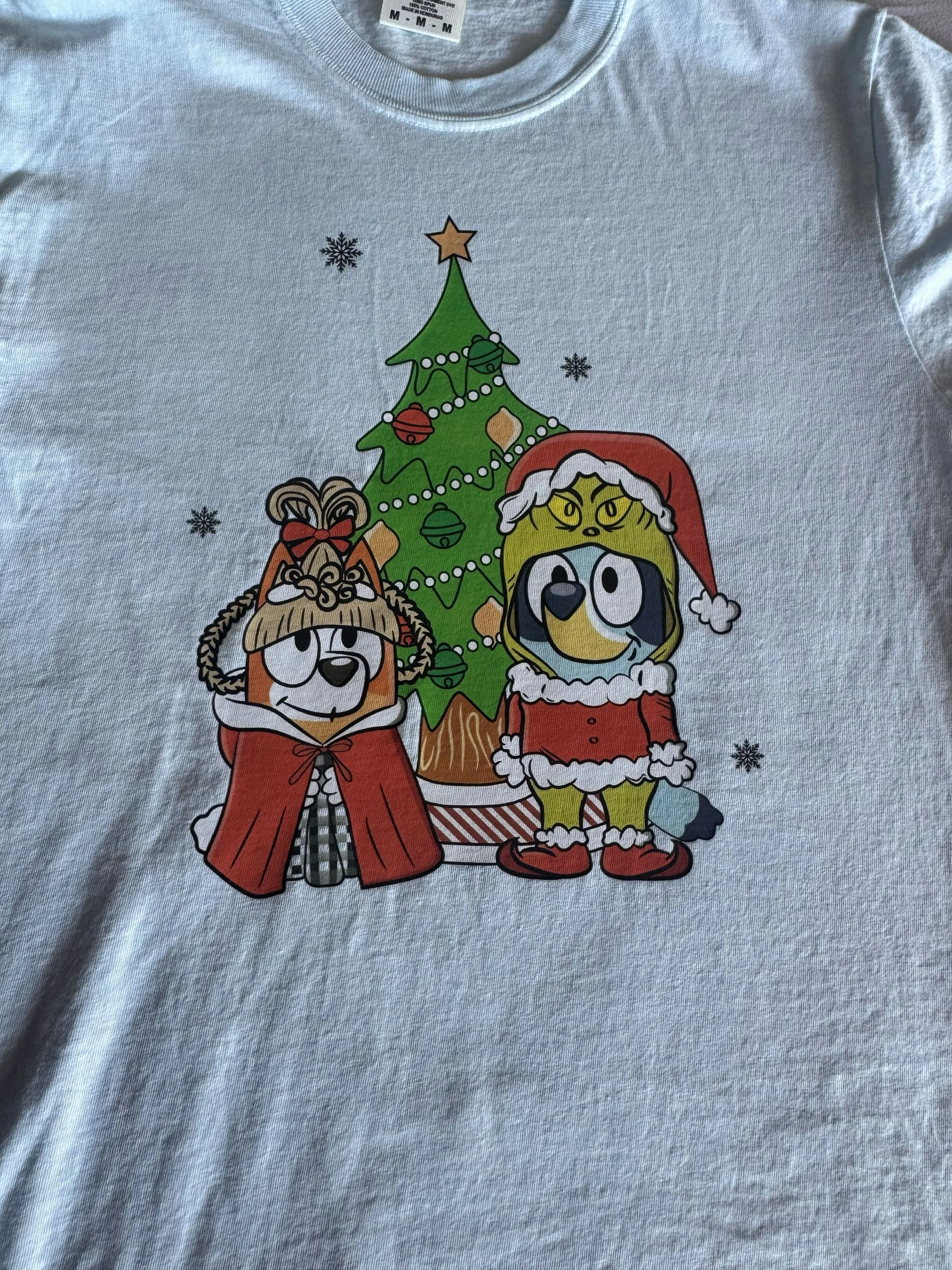 Bluey as Cindy Lou Who & The Grinch Christmas Tee