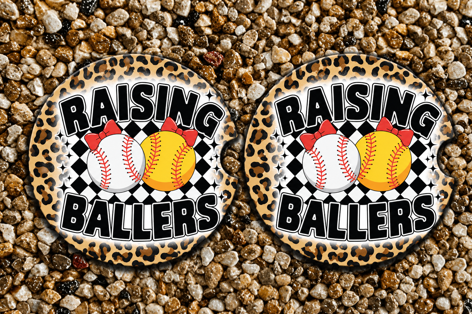 Raising Ballers Neoprene Car Coasters