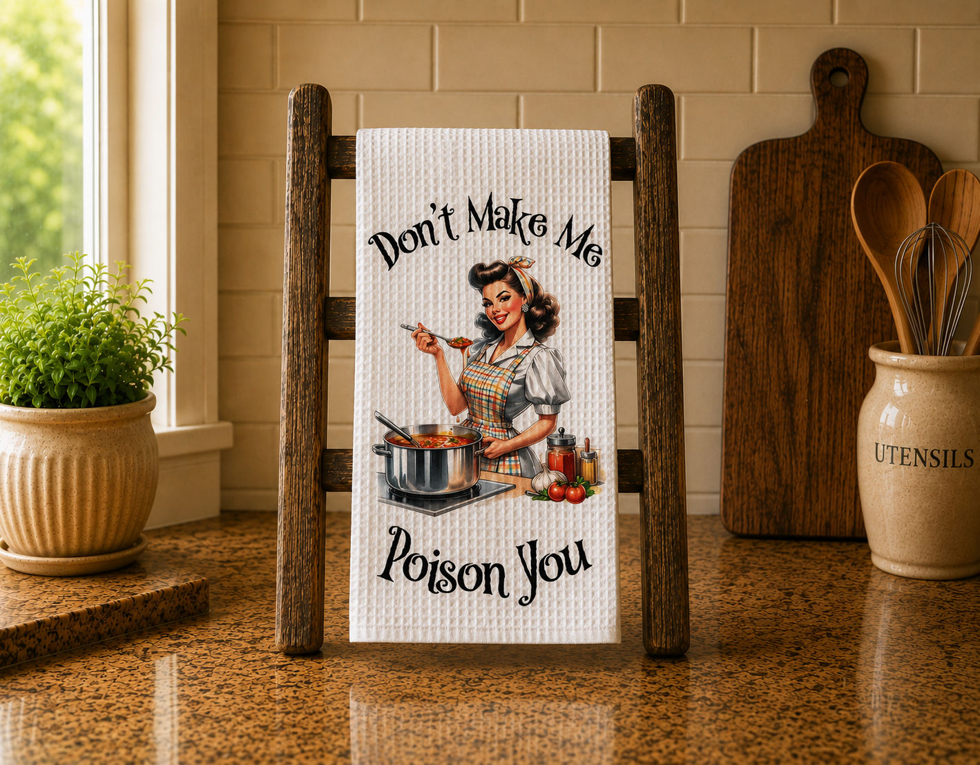 Charming Retro Kitchen Towel