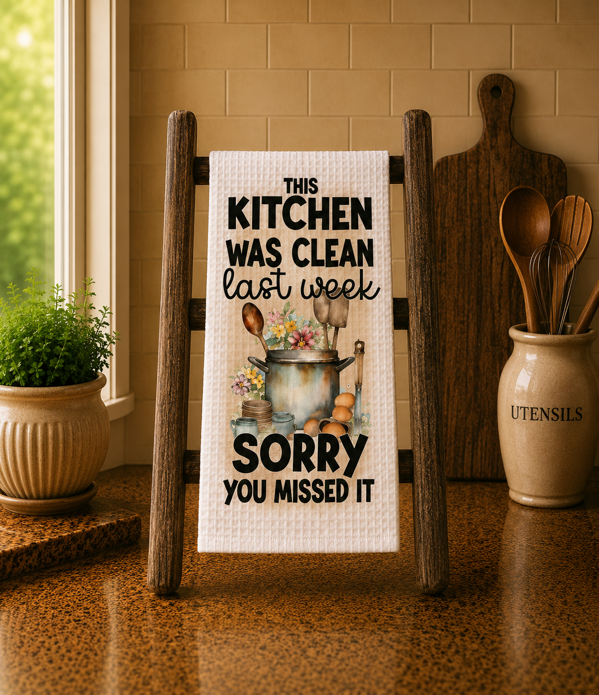Humorous Kitchen Towel