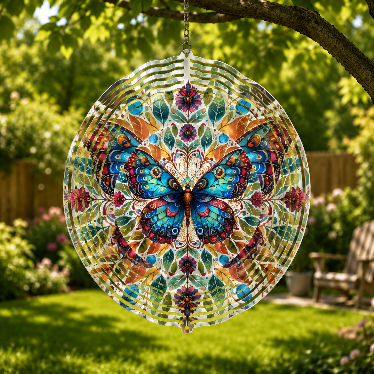 Butterfly Whirl Wind Spinner