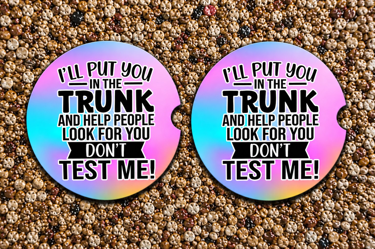 Sassy Multicolor Car Coasters
