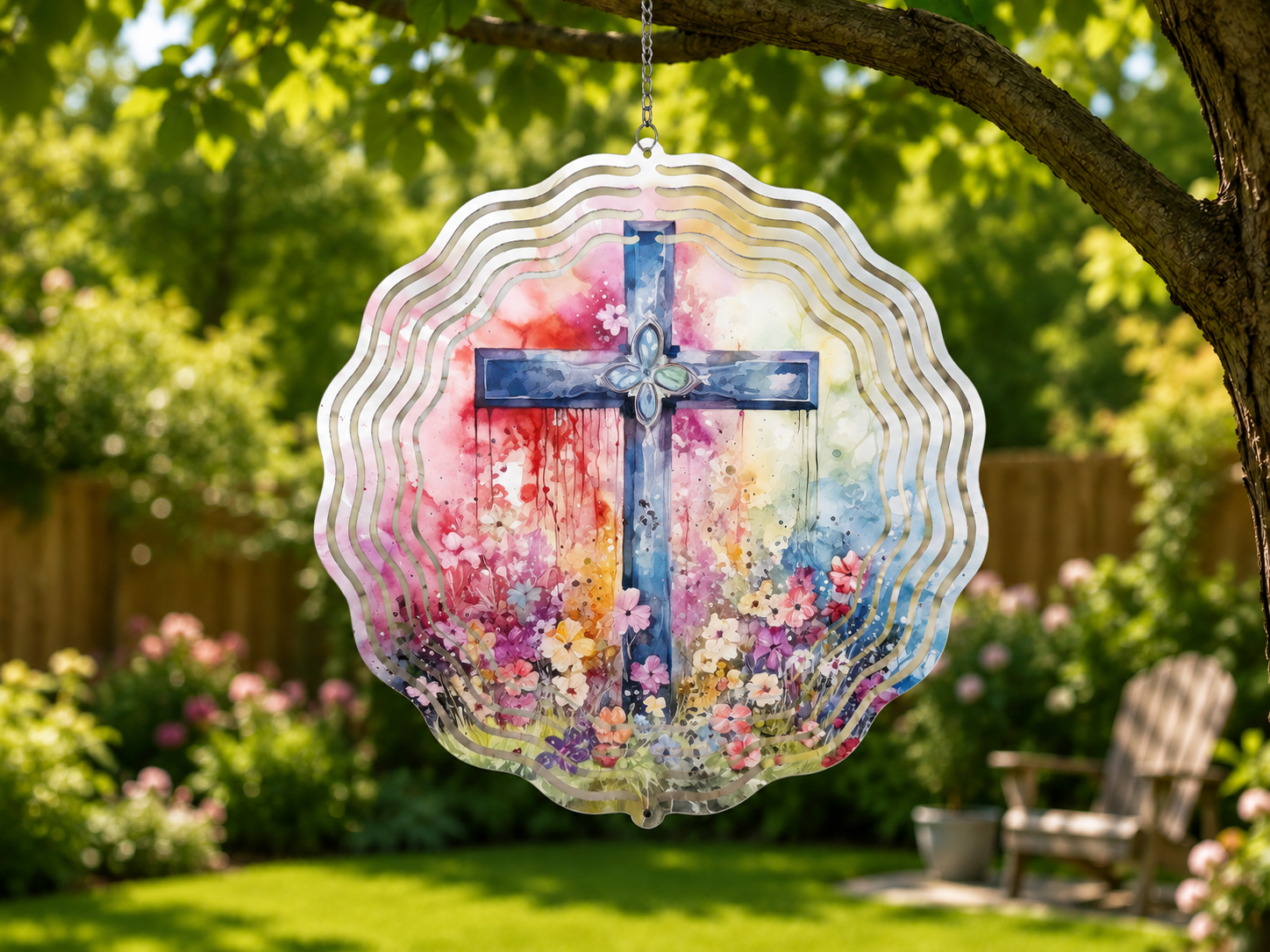 Vibrant Cross Wind Spinner