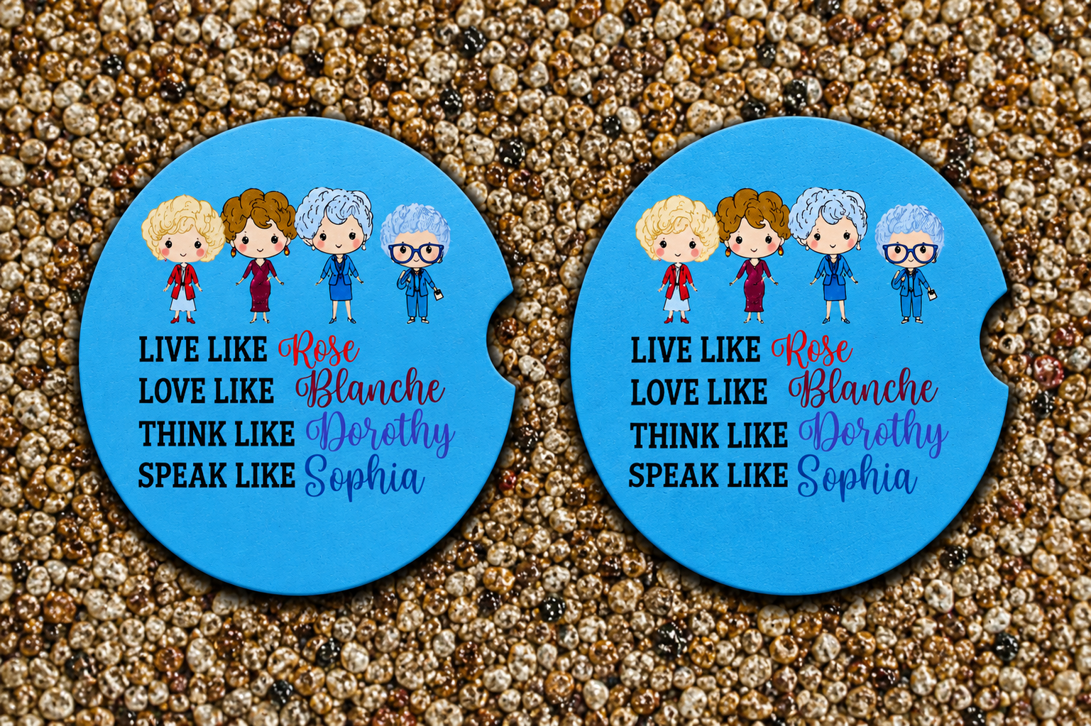 Golden Girls Car Coasters
