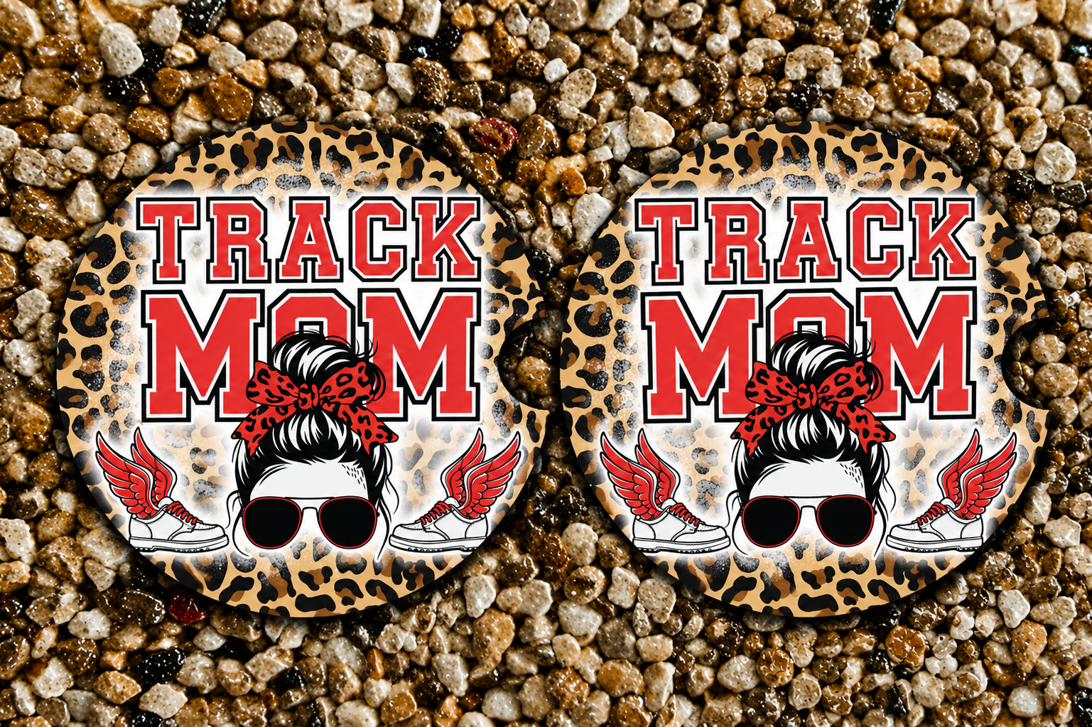 Track Mom Car Coasters