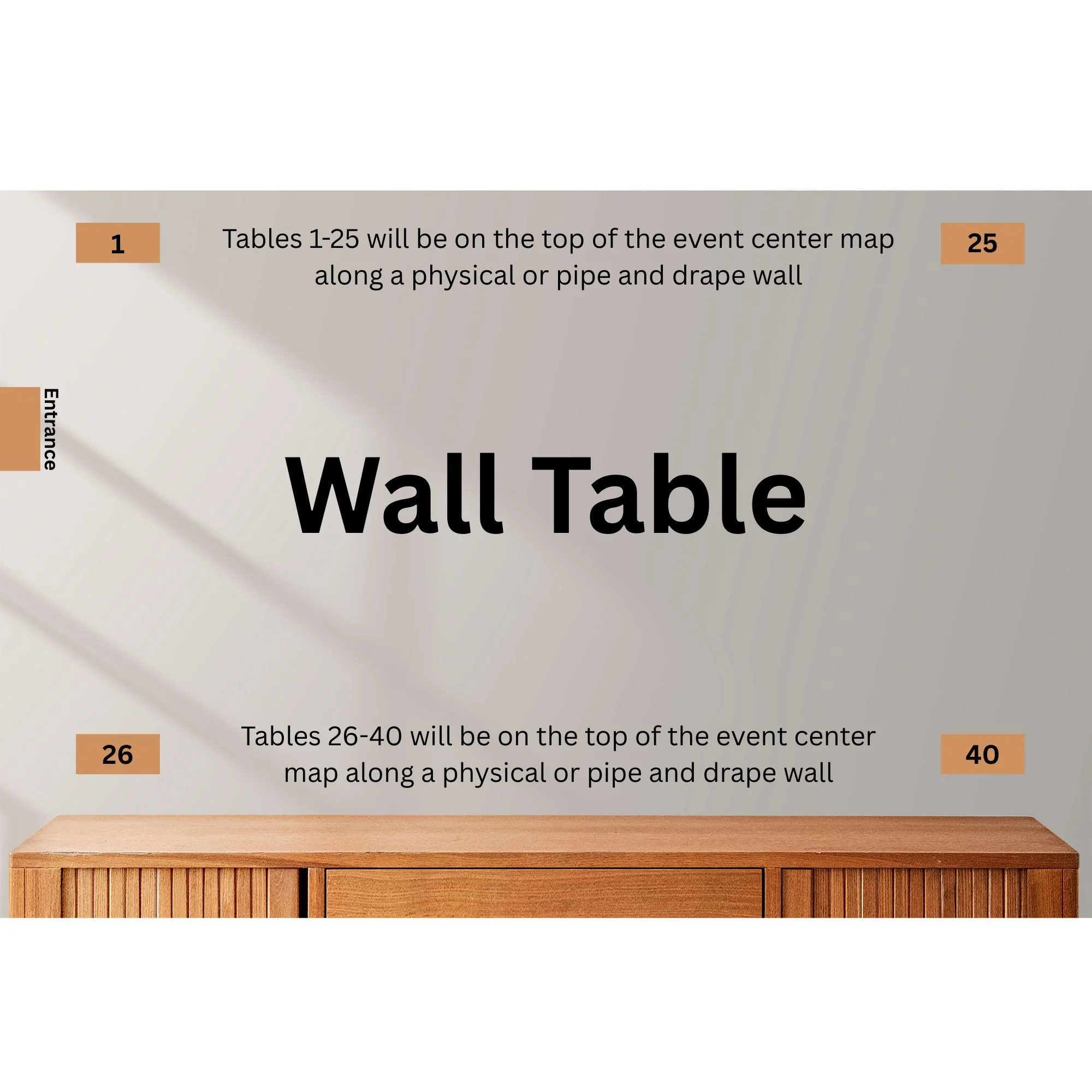 Wall Table Section