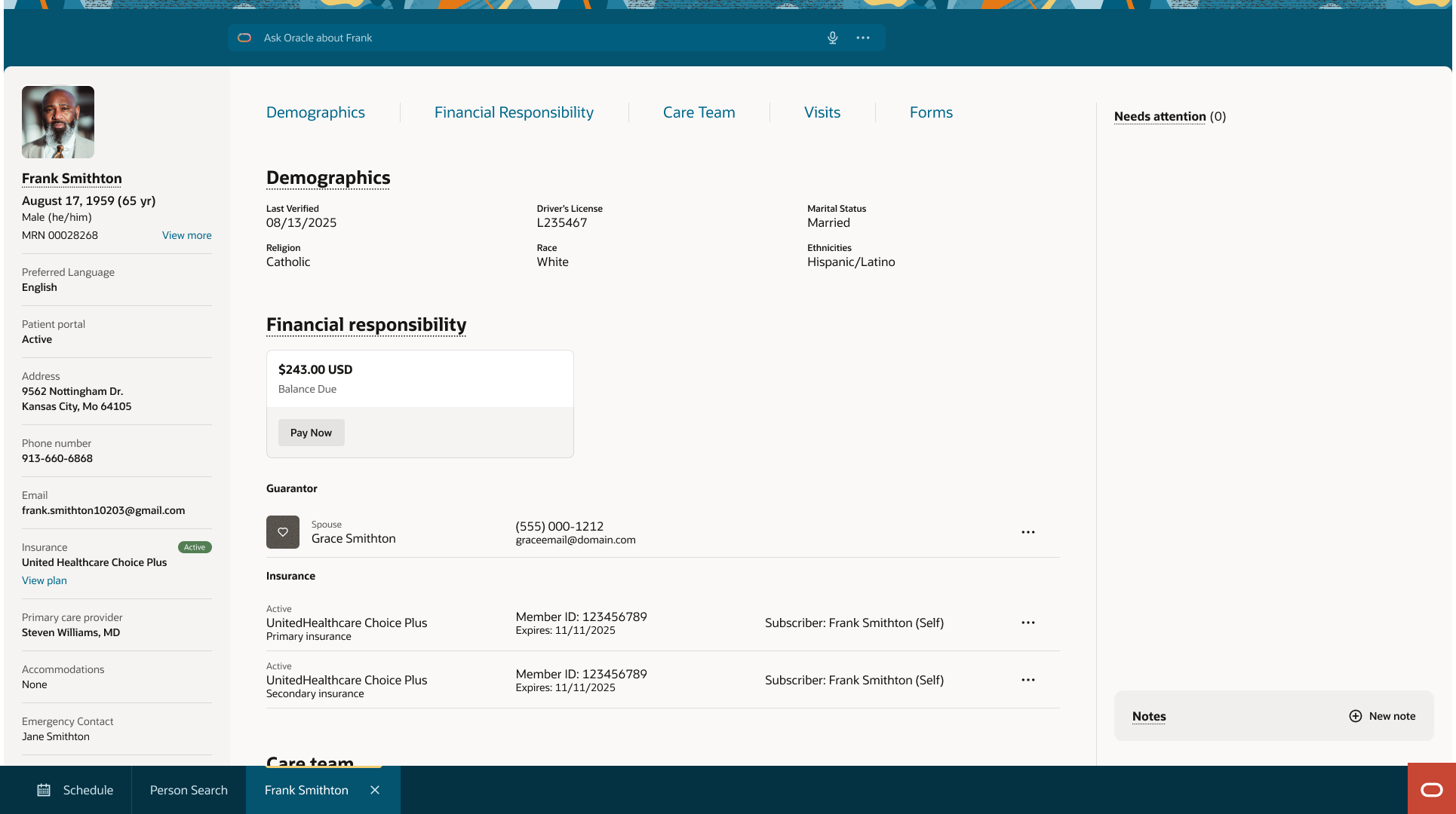 Patient Profile