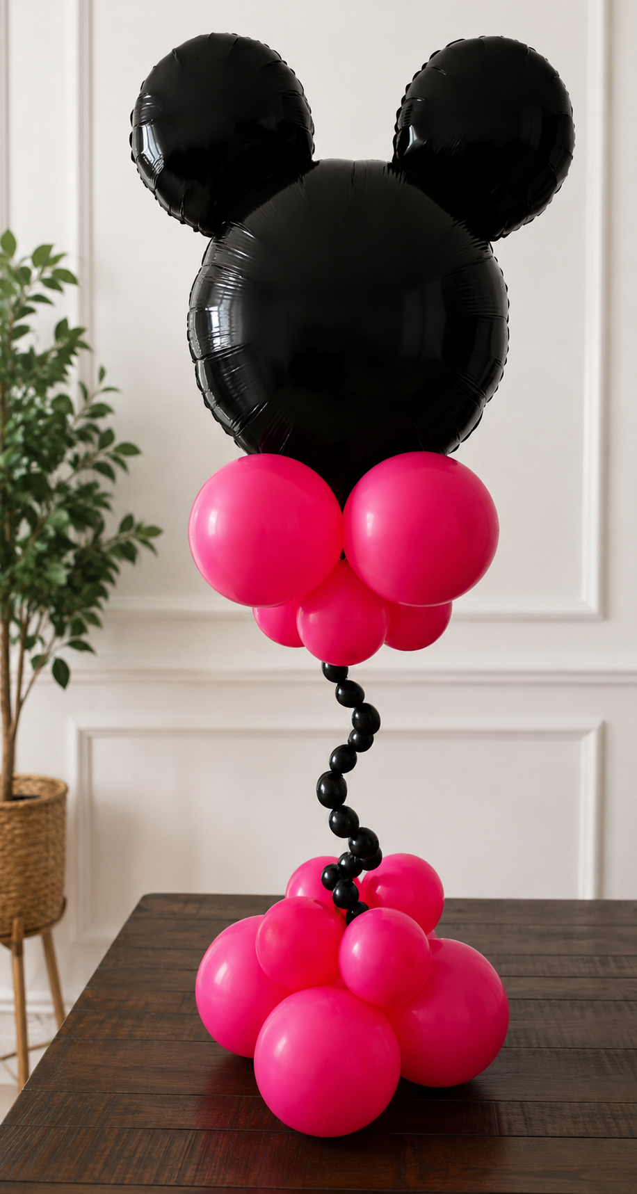 Pink & Black inspired Centerpiece