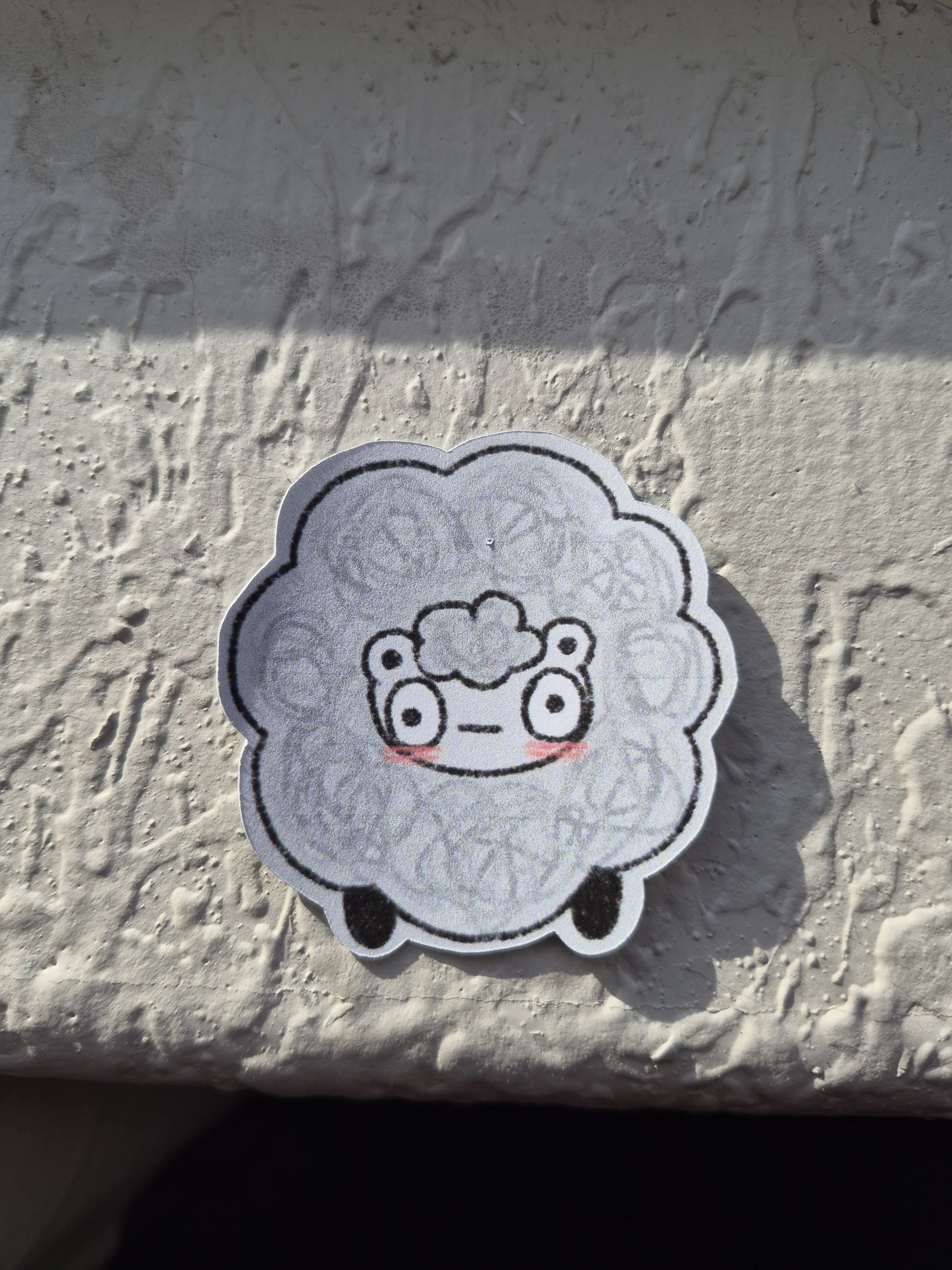 Suprised Sheep Sticker