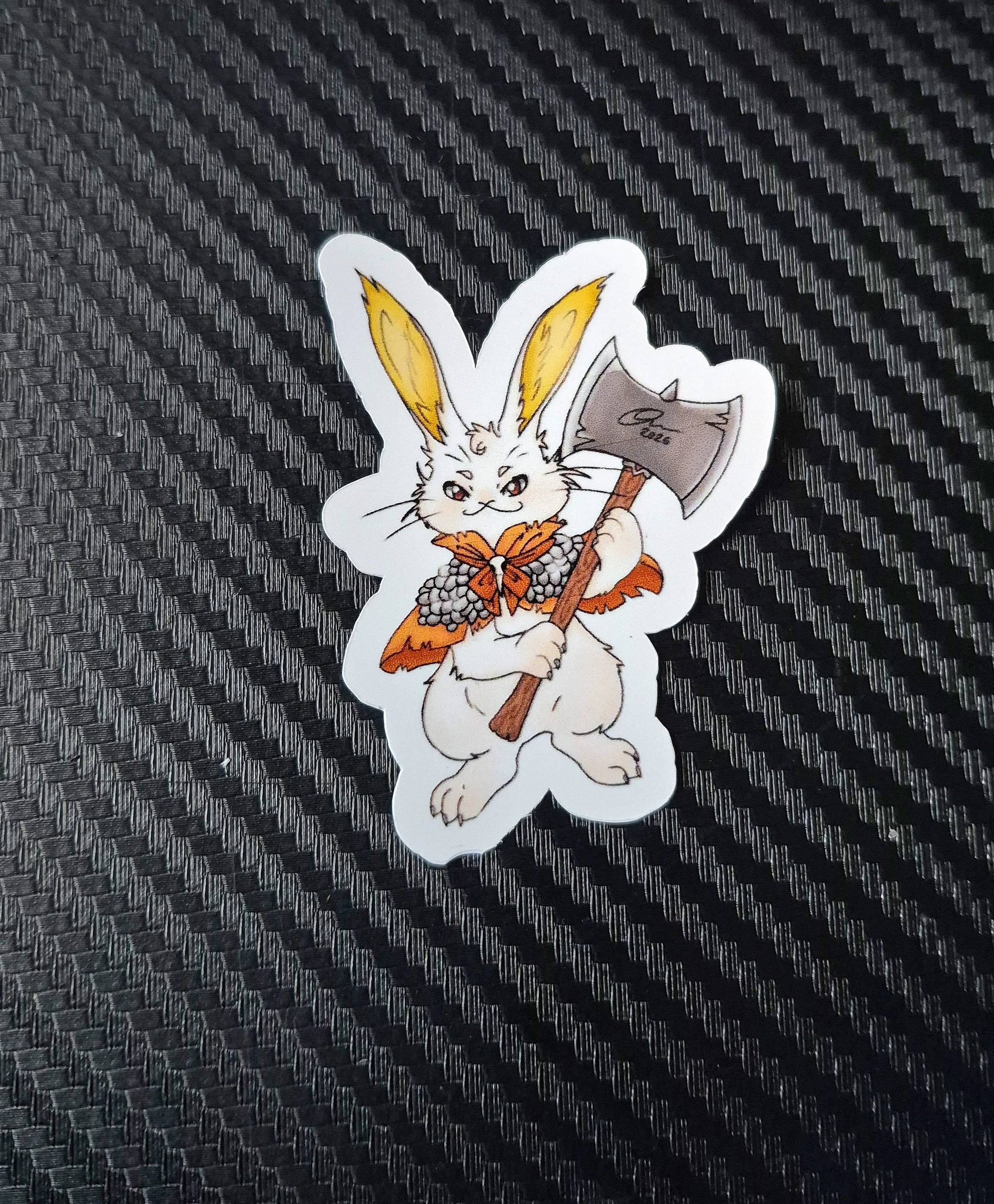 Bunny Woodsman Sticker