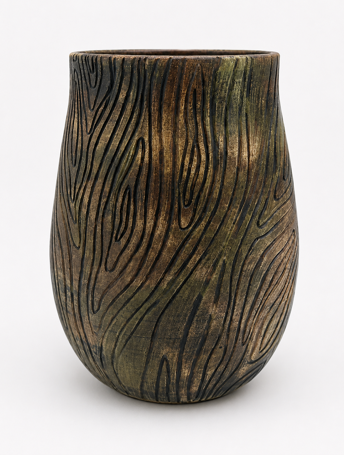Dark Tree Trunk Vase