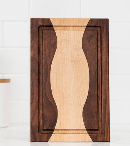 The Maple Vessel - Maple & Walnut (10x16x1)