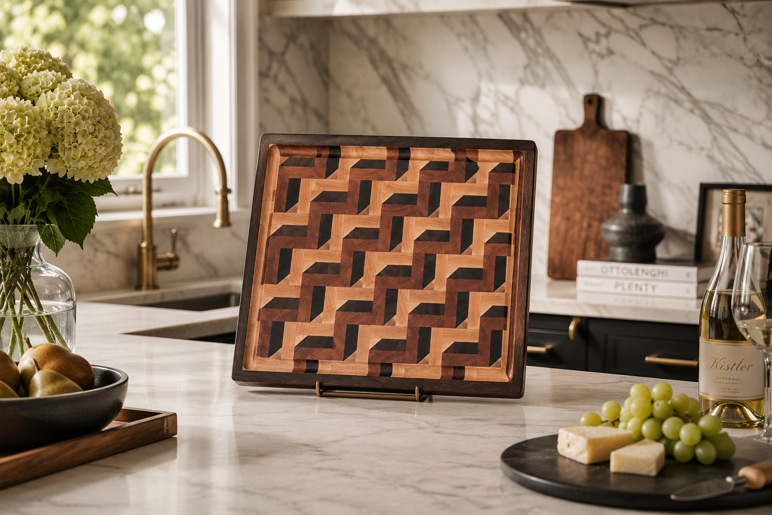 Zig Zag Nexus (Maple, Walnut, Cherry) - 13.5"x17" x 1.75"