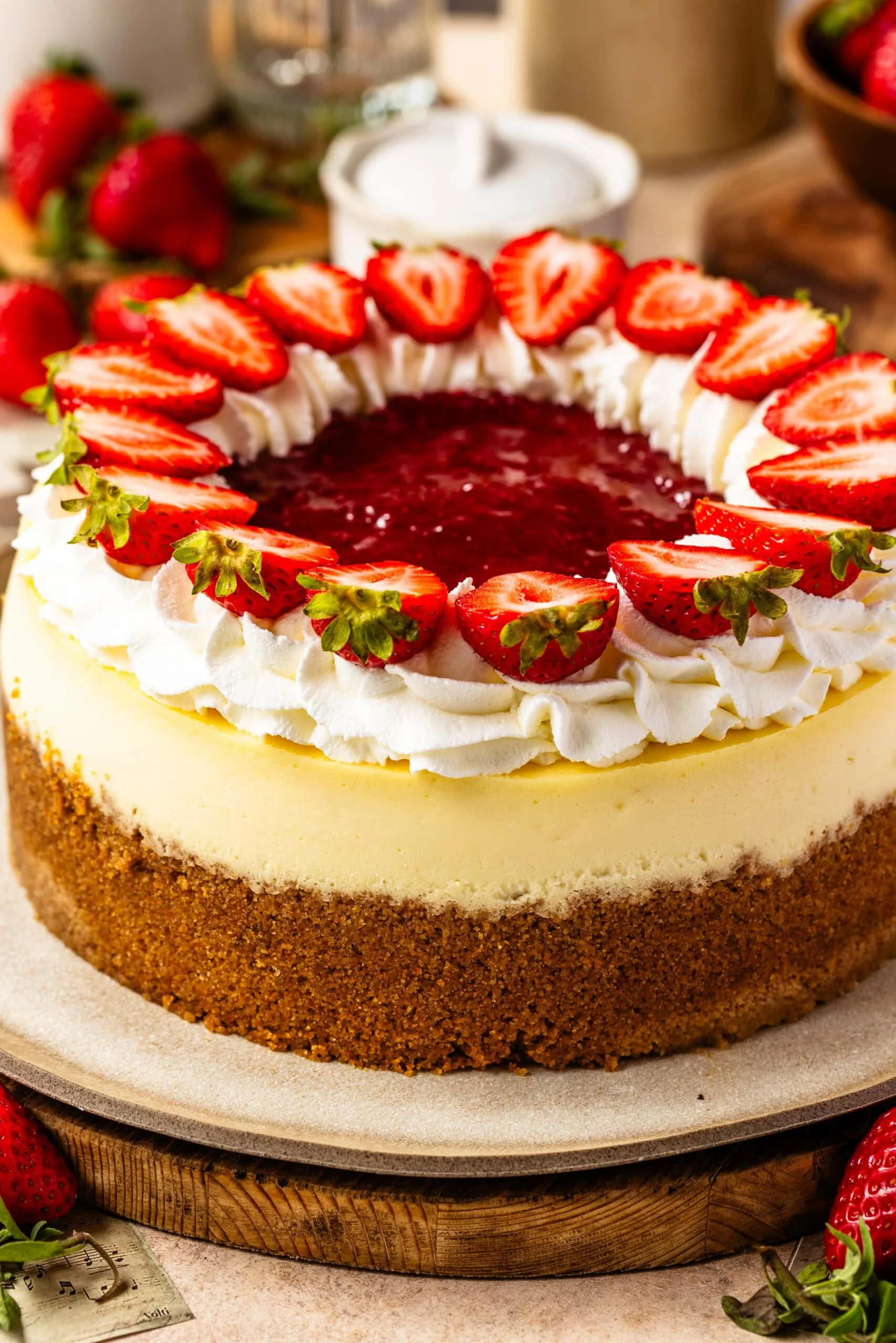 Strawberry Swirl Cheesecake (by the slice) PRE-ORDER (available Saturday)