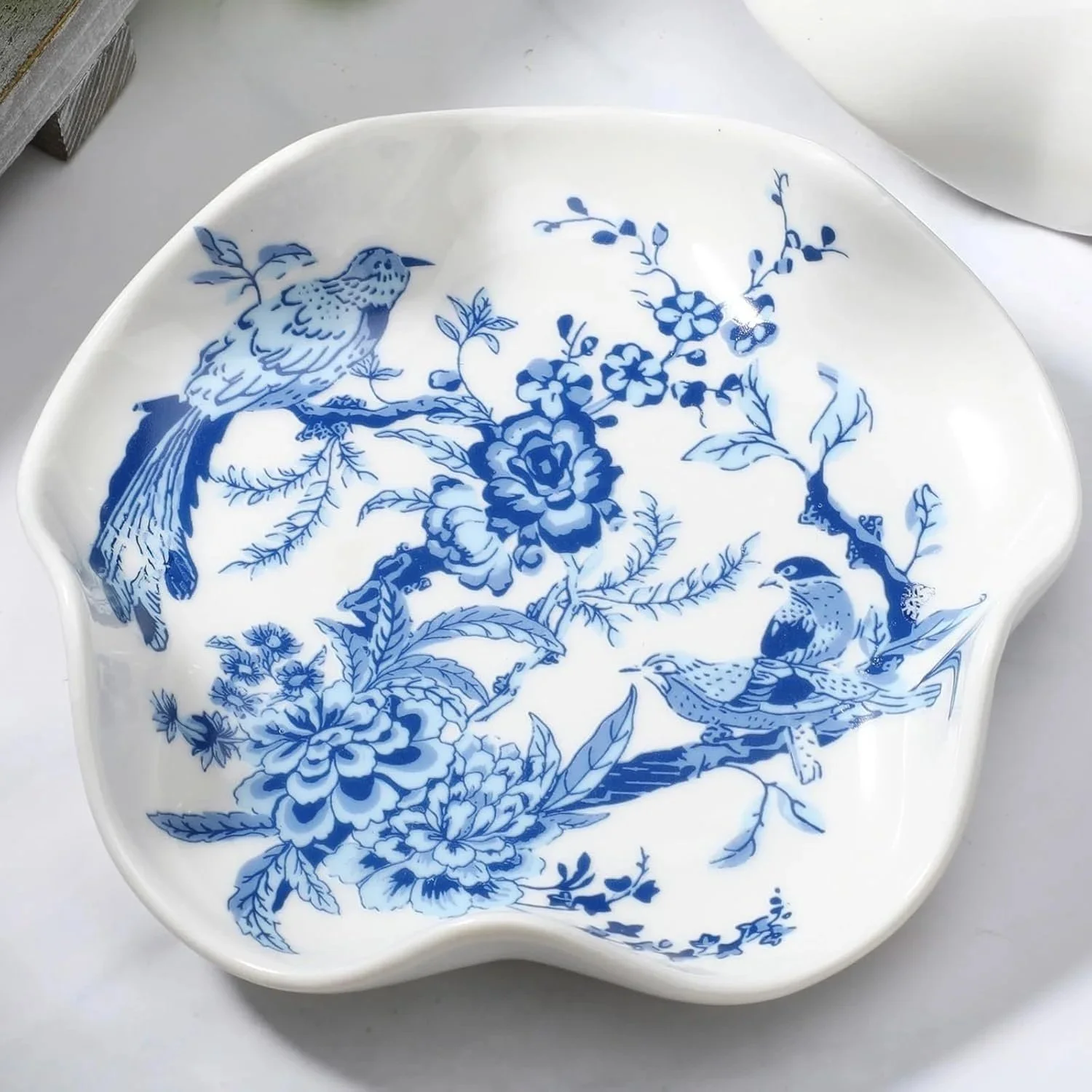 Chinoiserie Floral Spoon Rest