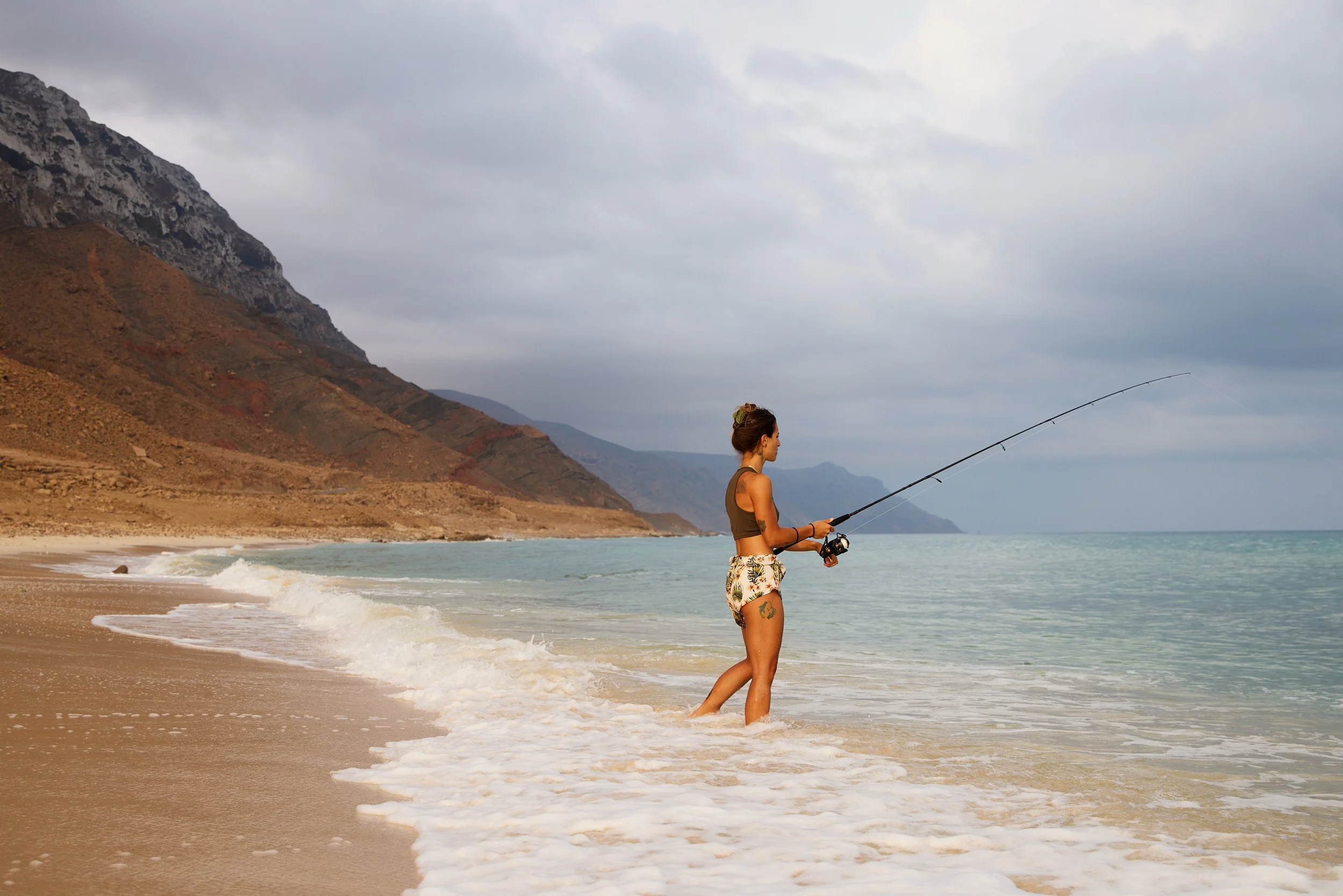 Fishing from camp - Socotra