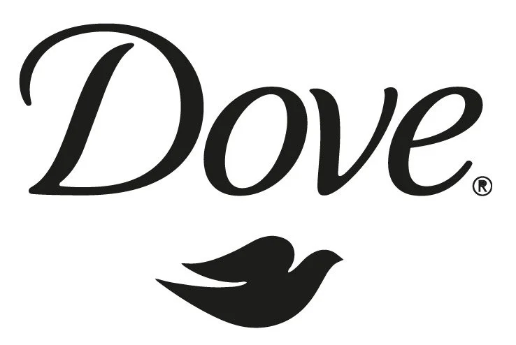 Dove logo with the word 'Dove' in black script font and a silhouette of a dove bird underneath.