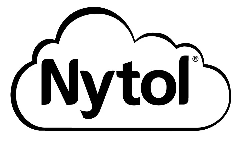 Black and white logo of the Nytol brand inside a cloud shape.