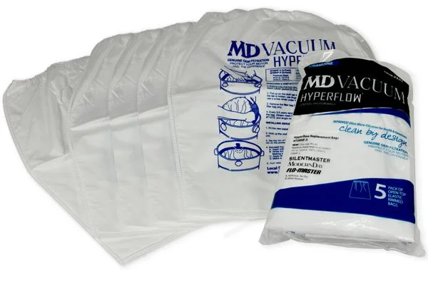 Genuine MD HyperFlow 8 & 12 Gallon Central Vacuum Bag 5-Pack