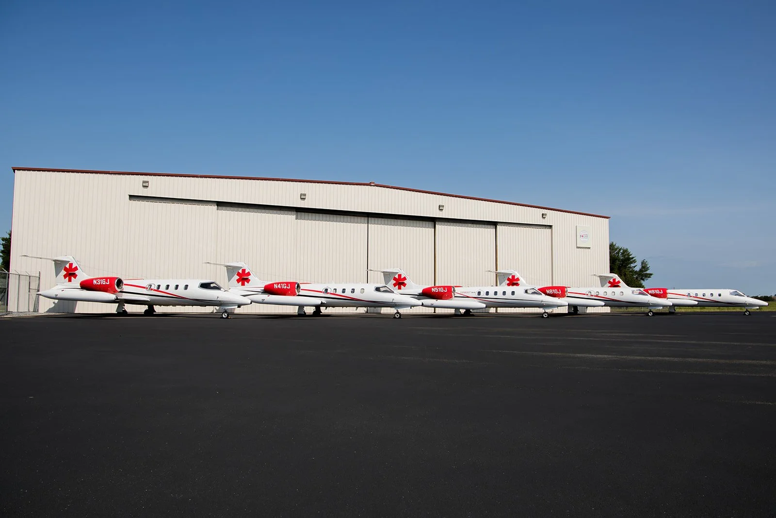 hangar exterior view