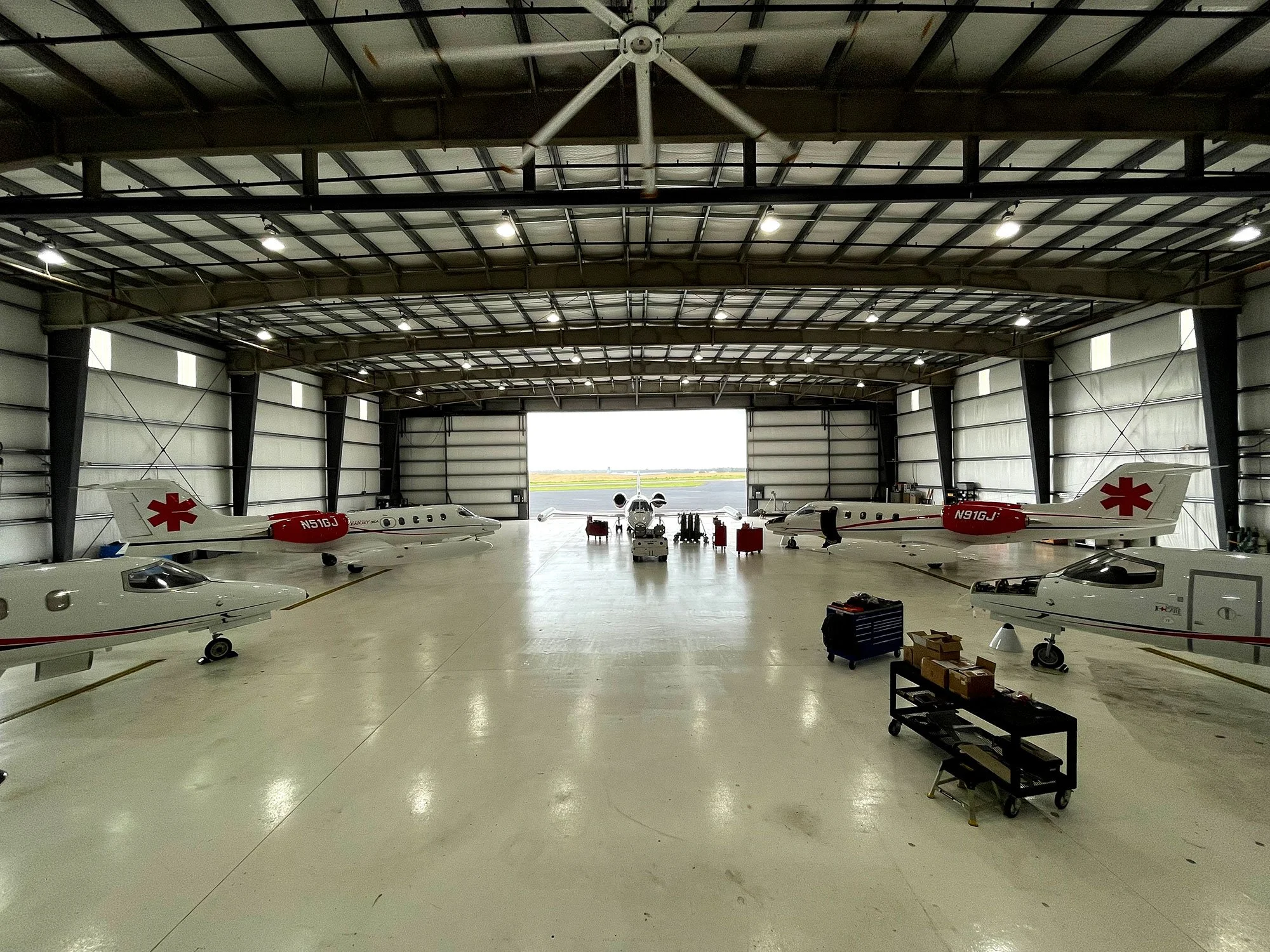 aircraft hangar interior