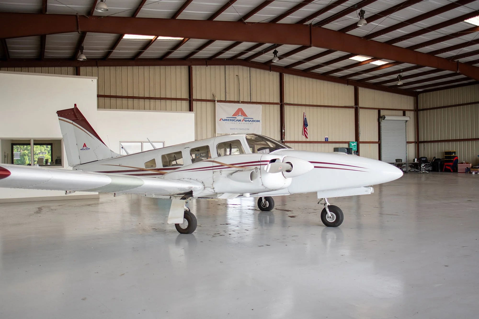 aircraft in hanger