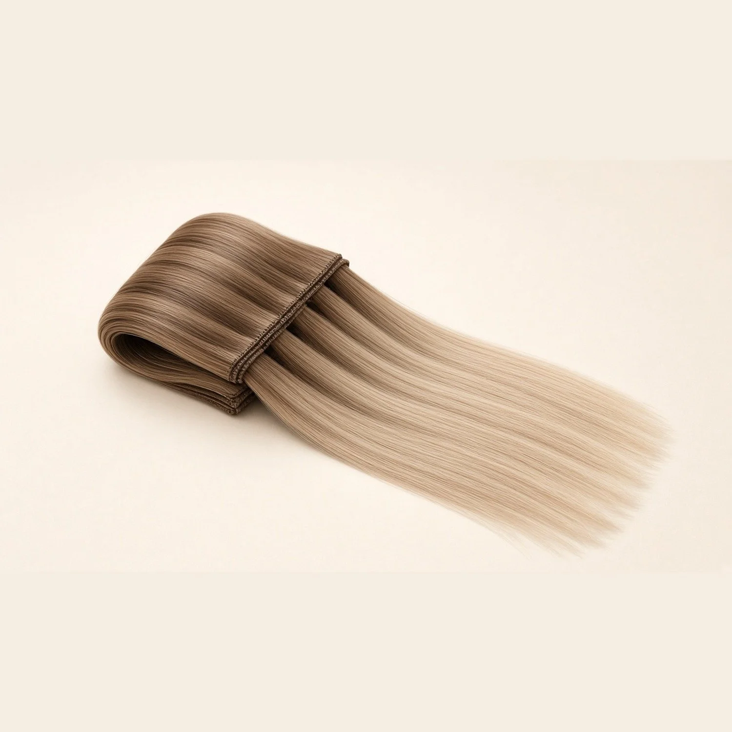 Russian Hair Extensions 18" #T6/#22 Ombre Light Brown to Beige Blonde Straight