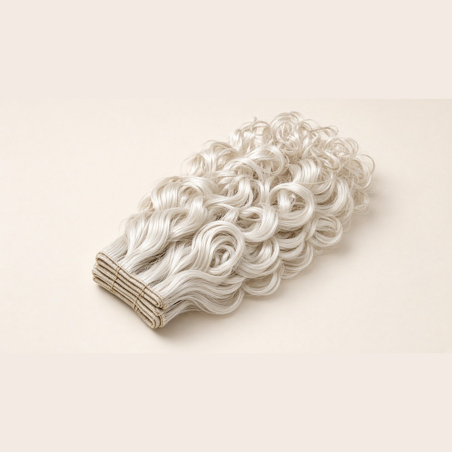 Russian Hair Extensions 24" Platinum Blonde Curly