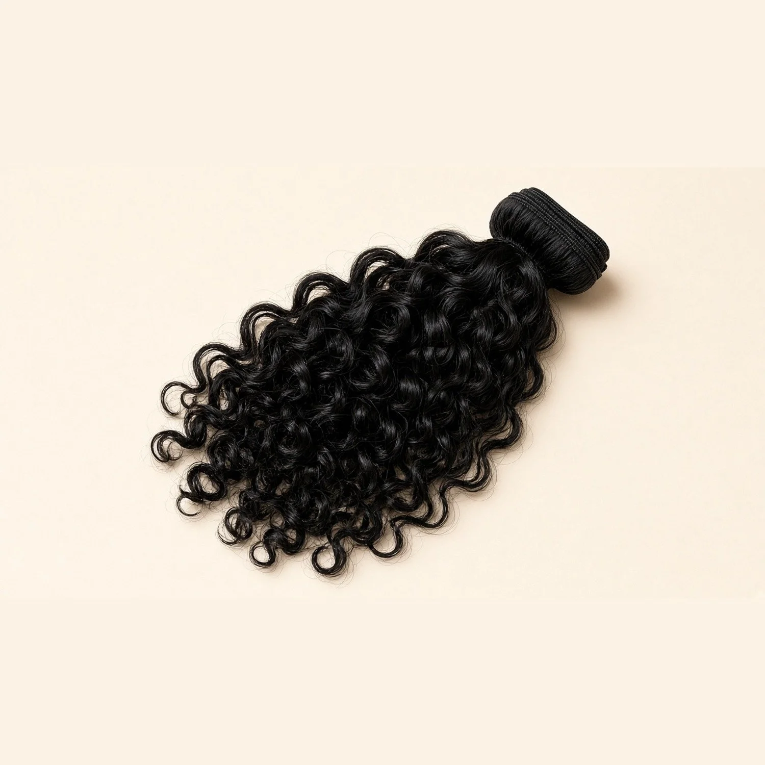 Russian Hair Extensions 18" #1 Jet Black Curly