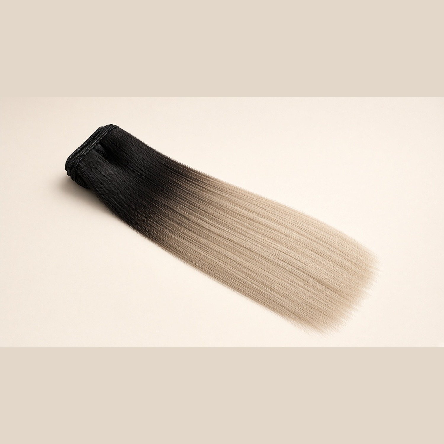 Russian Hair Extensions 26" #T1/#22 Ombre Black to Beige Blonde Straight