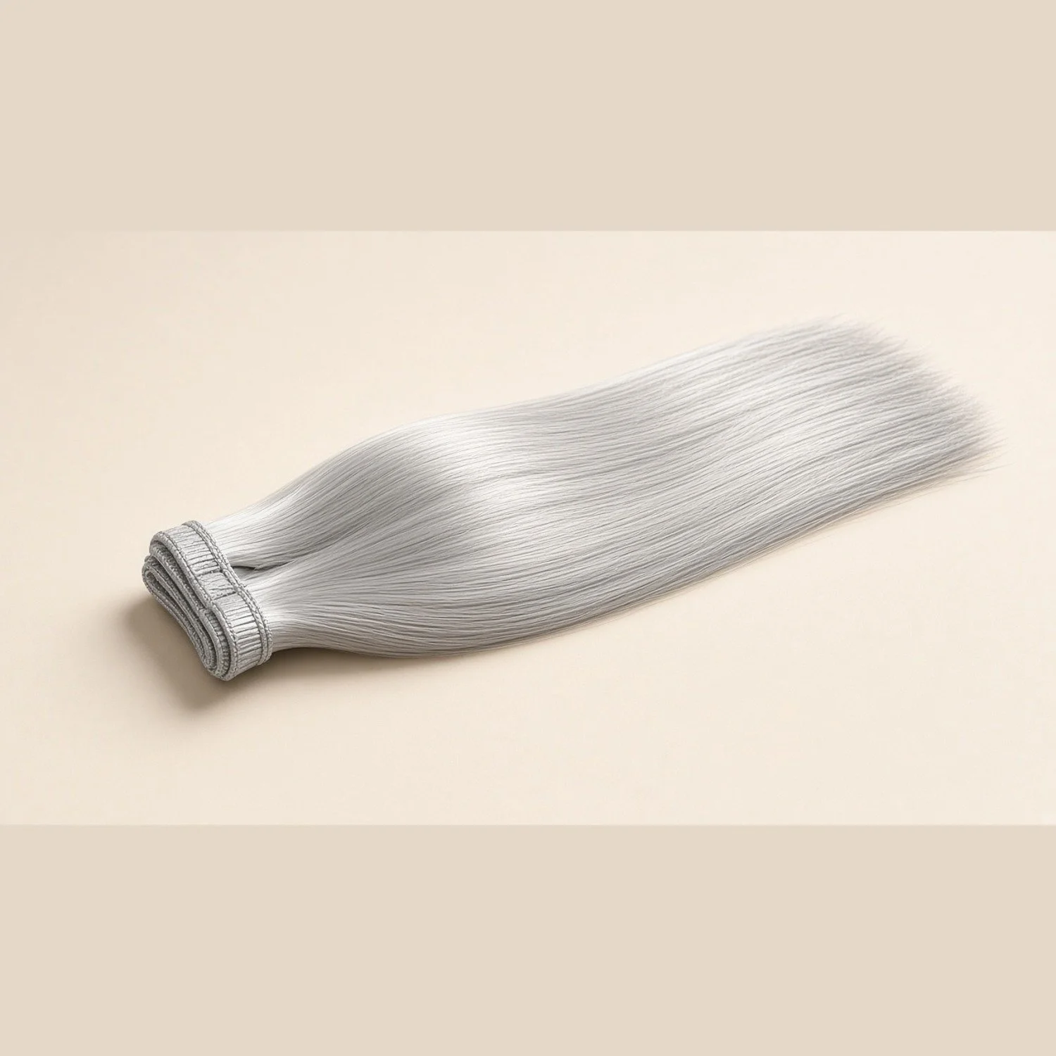Russian Hair Extensions 26" Silver Straight