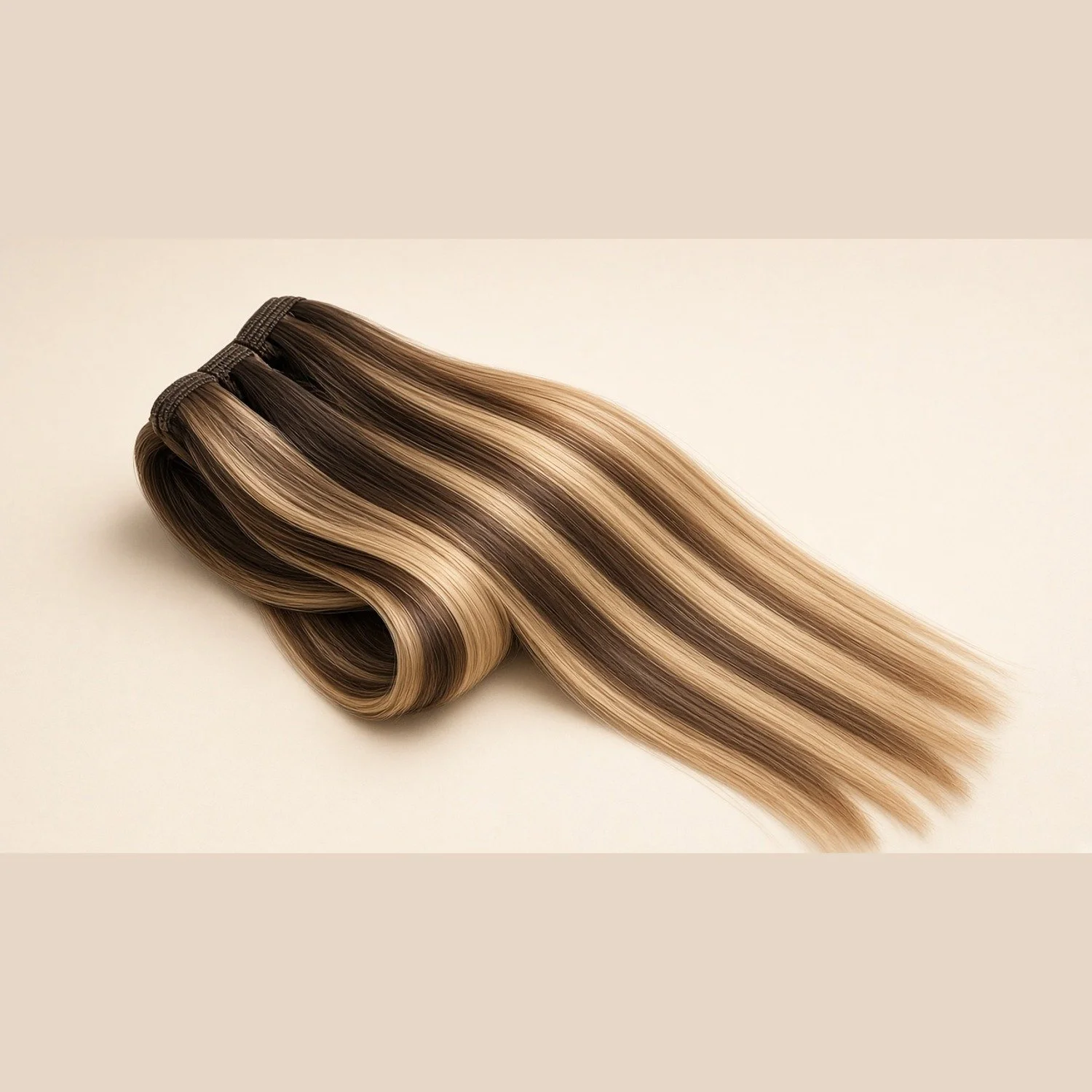 Russian Hair Extensions 18" #3/#18/#613 Brown Blonde Highlights Straight
