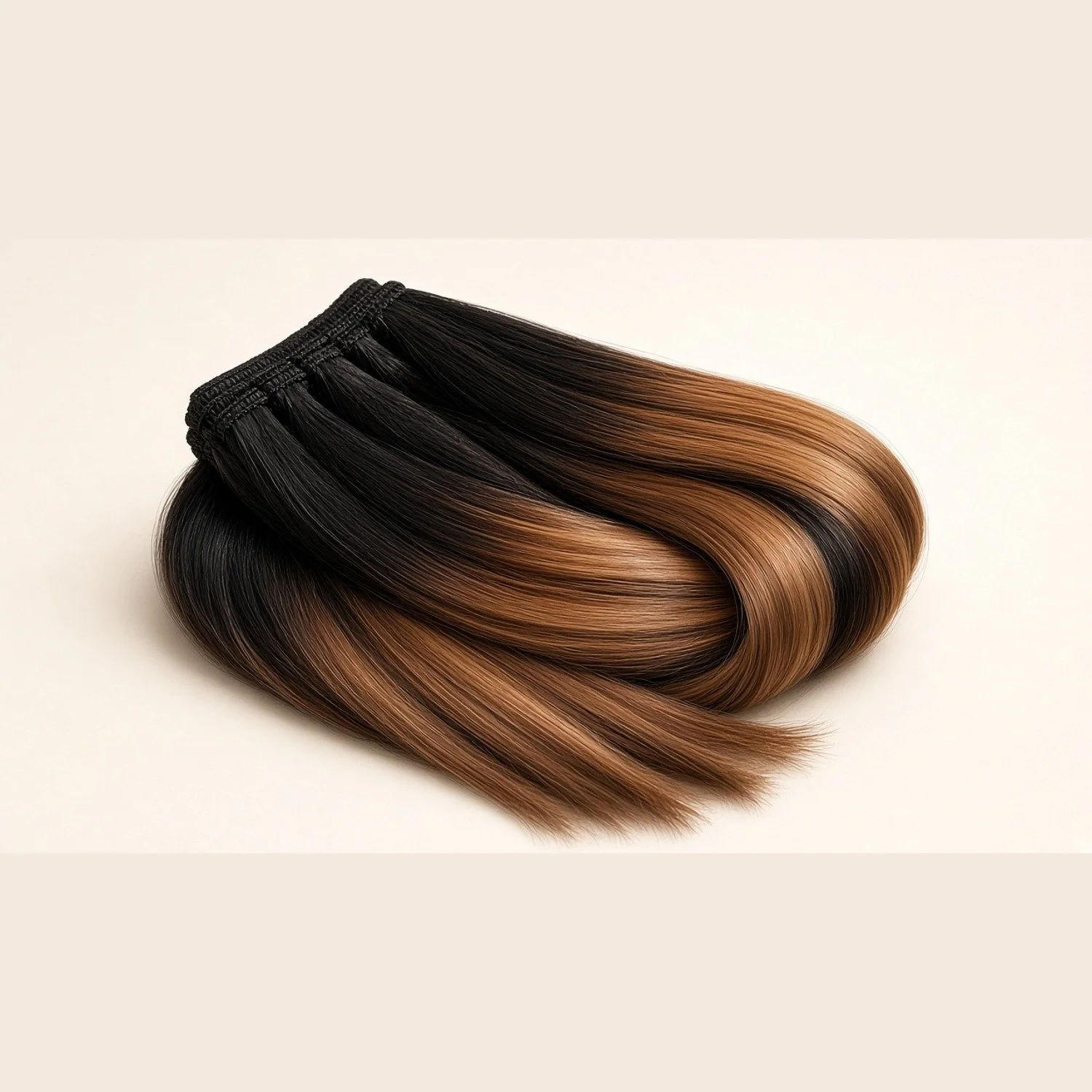 Russian Hair Extensions 18" #T1/P33/P12 Black to Auburn Highlights Straight