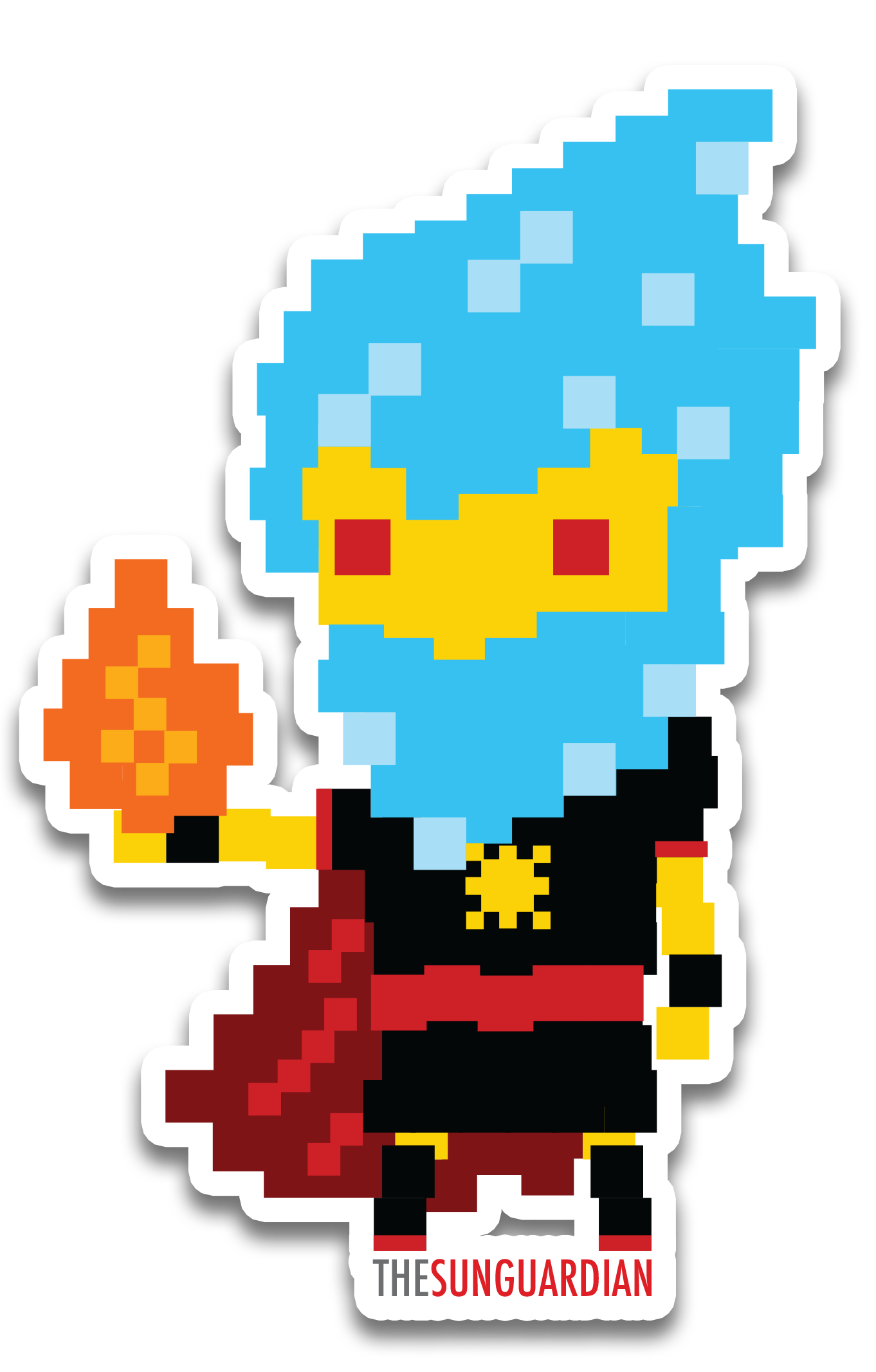 8-bit Kai sticker 3"