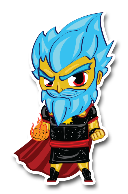 Chibi Kai sticker 3"