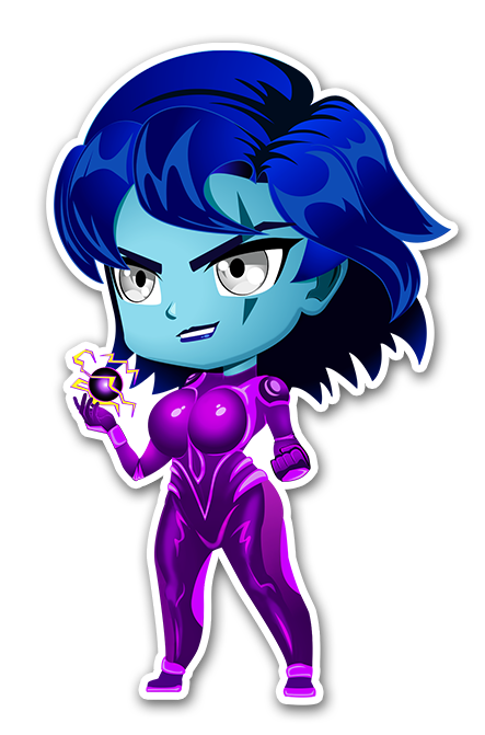 Chibi Blackstar Vinyl sticker
