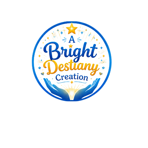Animated logo with a star, cityscape, and the words "A Bright Destiny Creation" in blue, yellow, and orange.