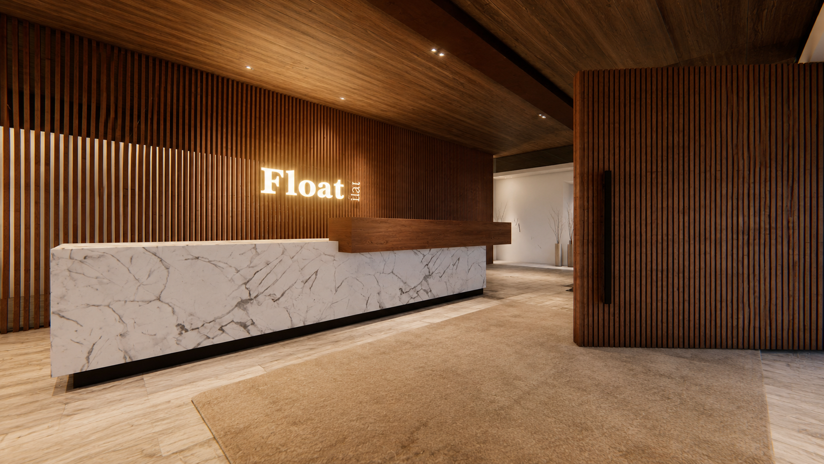 Empreendimento residencial contemporâneo de alto padrão com arquitetura autoral, rooftop com piscina, áreas de lazer sofisticadas, interiores minimalistas e integração entre madeira, pedra natural e paisagismo tropical.