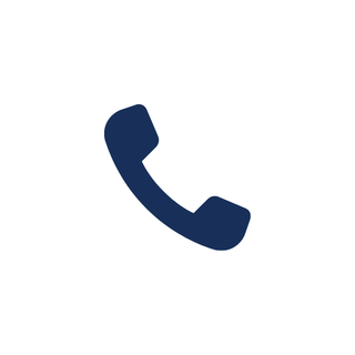 Phone icon inside a white circle.