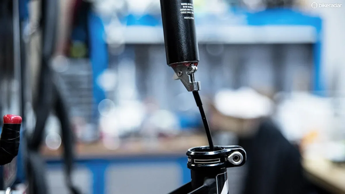 Dropper post cable replacement.