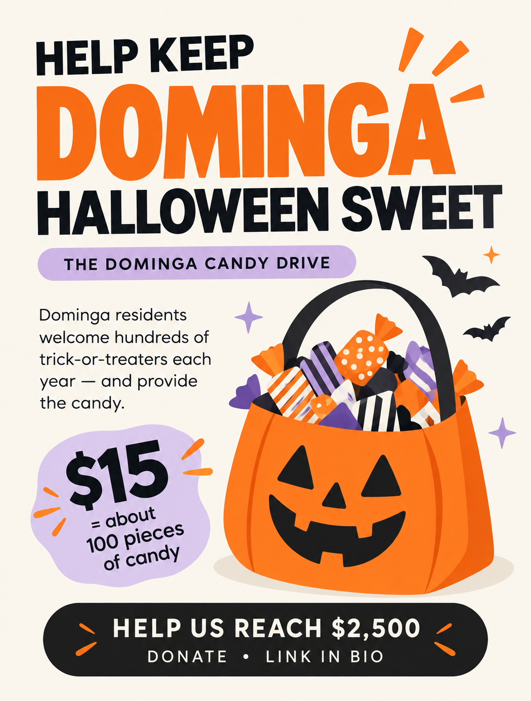 Candy Drive for Dominga!