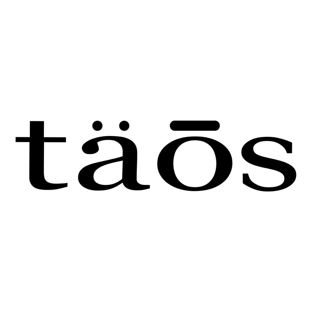 The word 'tāoś' written in black bold letters with a macron over the 'a' and a dot above the 'o', on a white background.