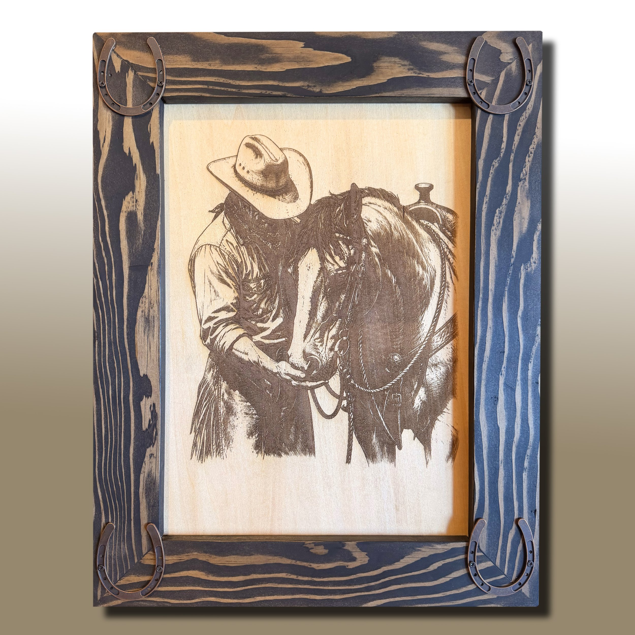 A Quiet Bond, Laser Engraved Framed Wall Art