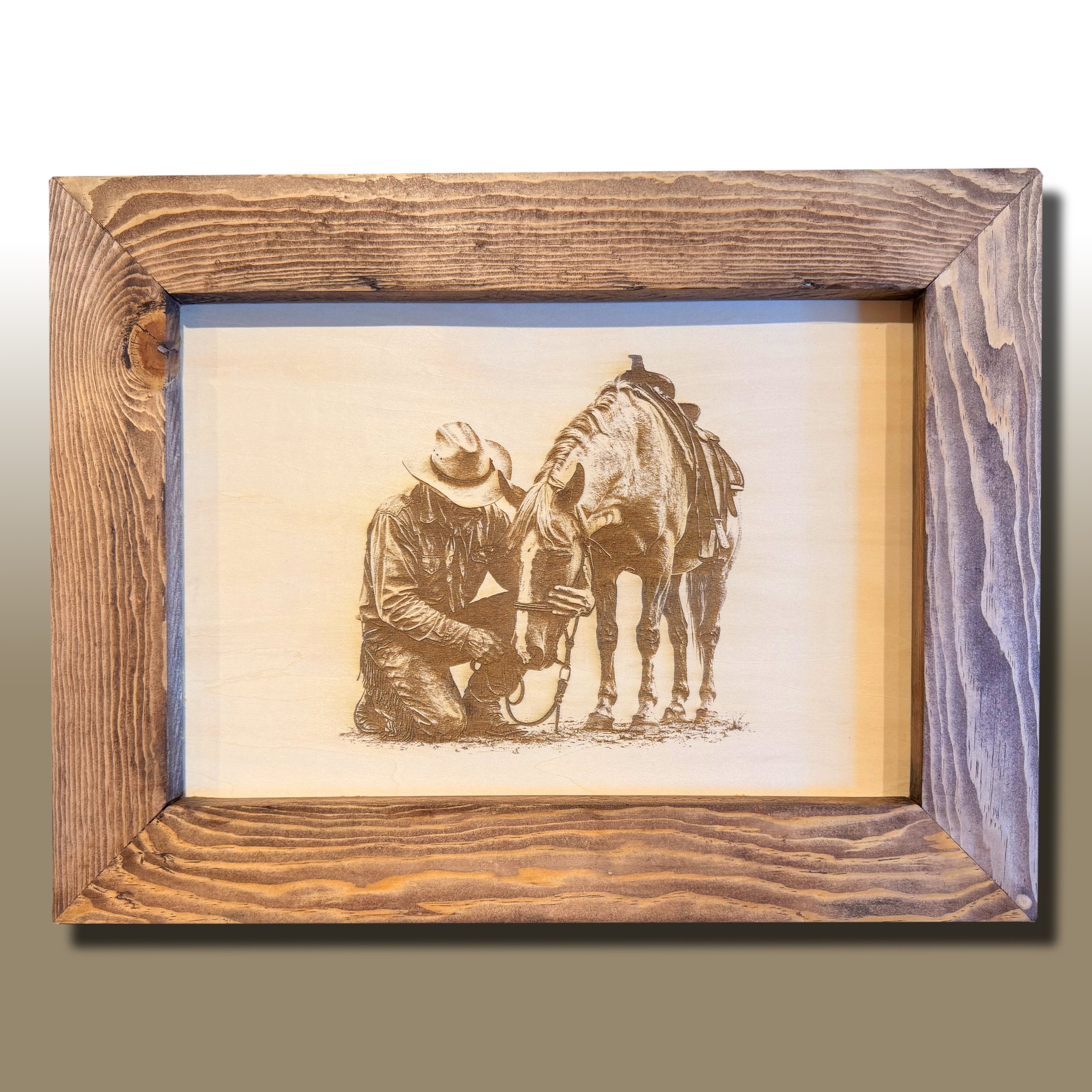 A Quiet Bond, Laser Engraved Wall Art