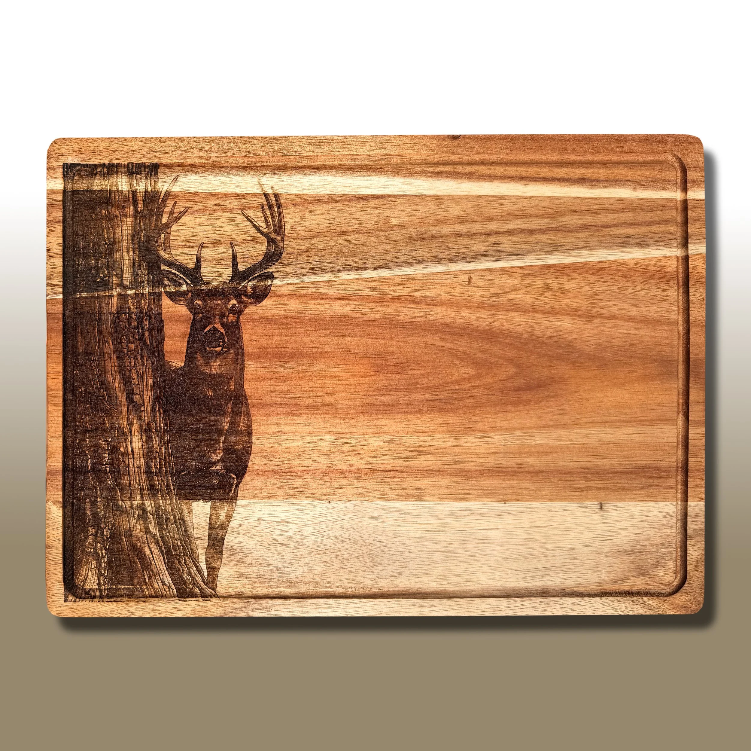 Watching From the Timber Serving Tray