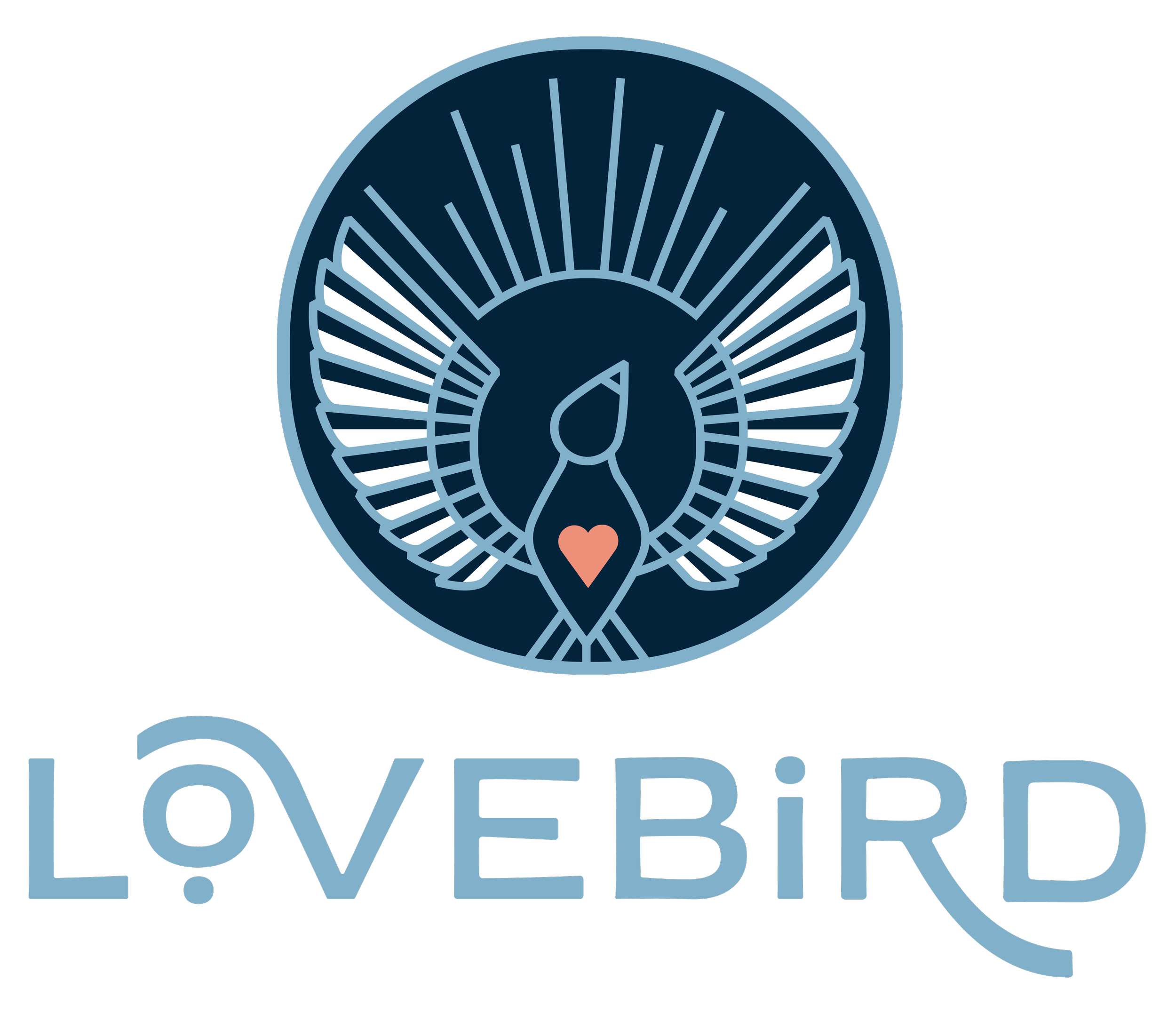 Illustration of a rat with a circular soundwave pattern around it and the text 'LOVE BIRD' below.