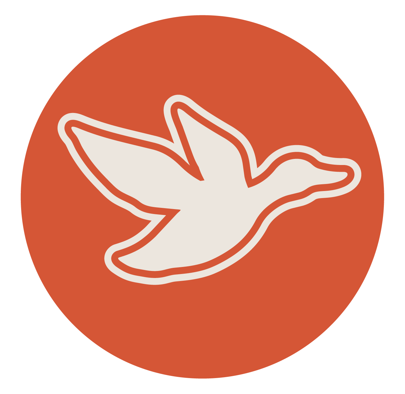 Flying bird icon representing outdoor seminars
