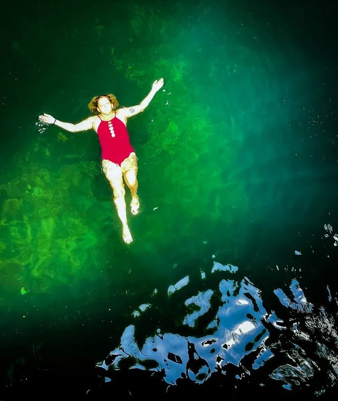 Cenote float- Day of the Dead Yucatan Mexico