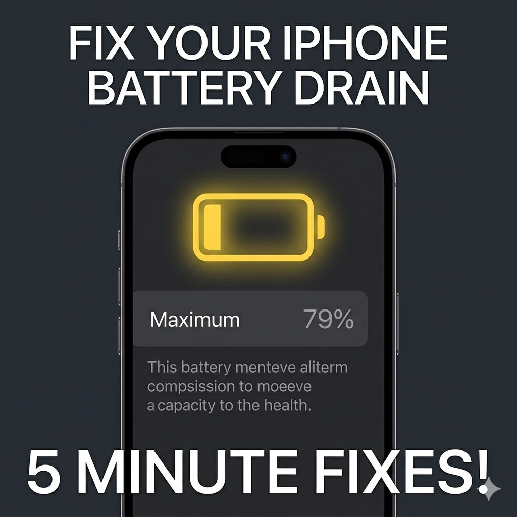 iPhone Battery Draining Fast? 4 Ways to Fix Most Miss