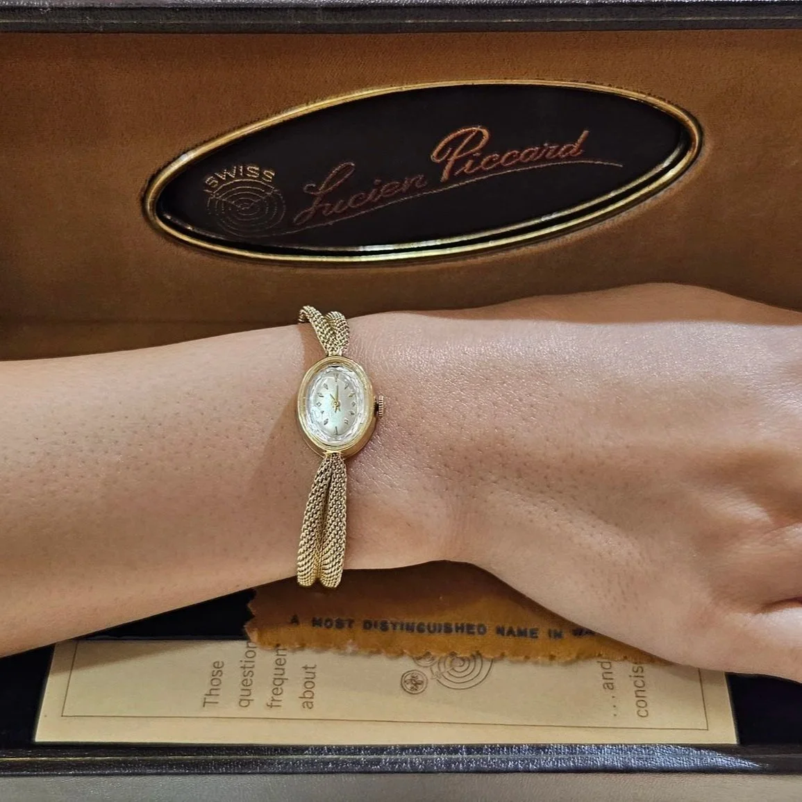 1960's Ladies Lucier Piccard 14k Gold Watch